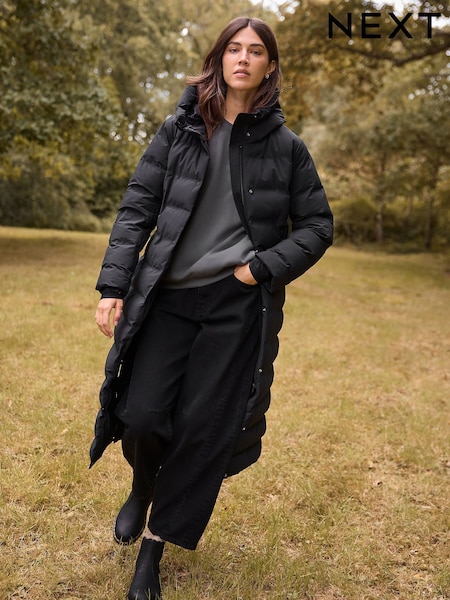 Black Elements Waterproof Padded Coat (H41296) | £160