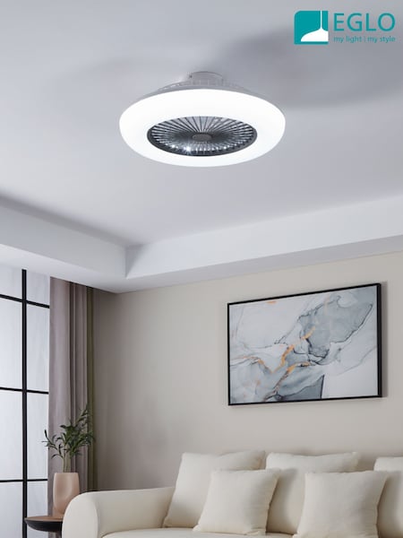 Eglo White Sayulita-L Integrated LED 3 Speed Ceiling Fan (H41477) | £160