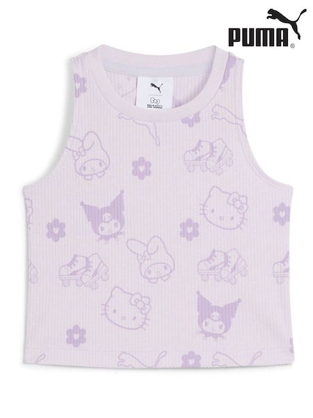 Puma Purple X Hello Kitty And Friends Kids Ribbed Tank Top (H41479) | £20
