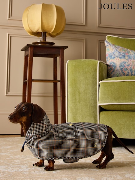 Joules Brown Henson Check Packaway Jacket (H41669) | £18