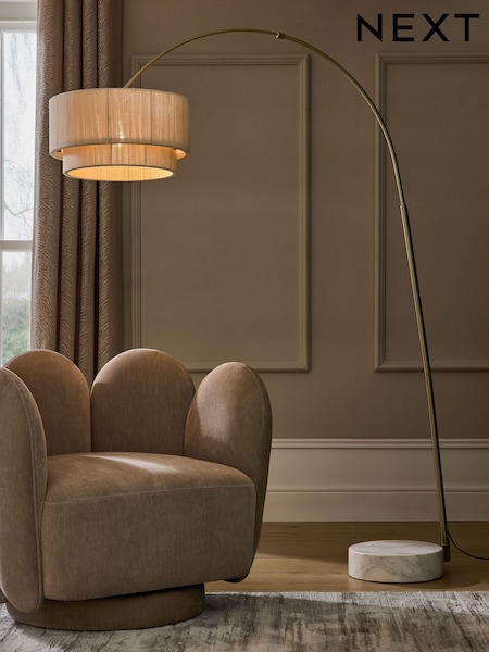 Ivory Yale Floor Lamp (H41672) | £225