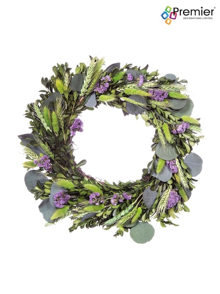 Premier Decorations Ltd 35cm Dried Eucalyptus and Corn Wreath (H41741) | £24
