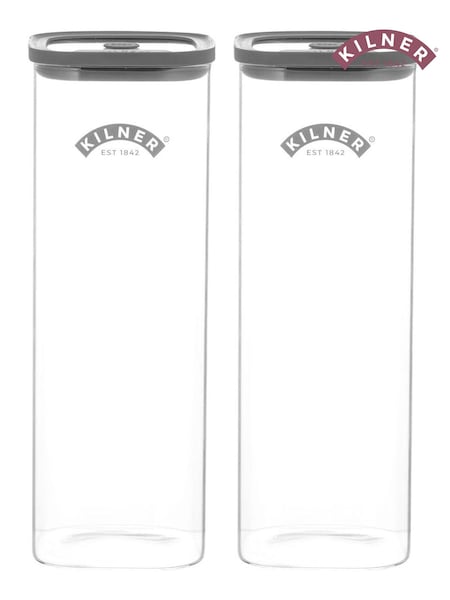 Kilner Clear Fresh Storage Jar 2l Set of 2 (H41774) | £29