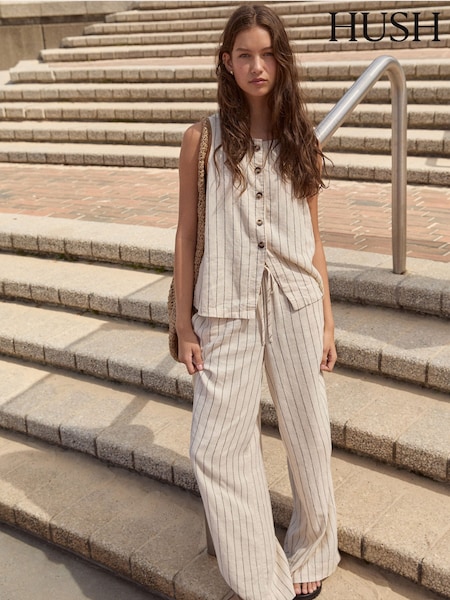 Hush Natural/ brown Towelling Trousers (H41784) | £90