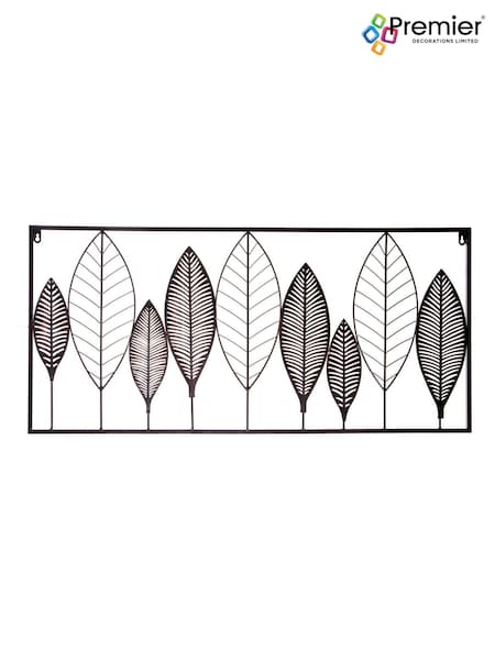 Premier Decorations Ltd Black and Rustic Brown Arboretum Decorative Wall Art (H41791) | £34