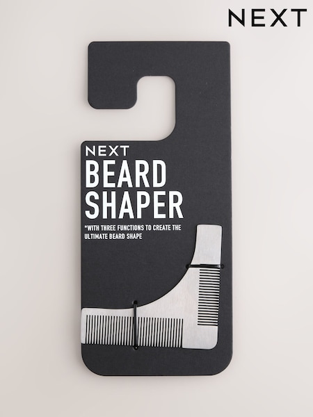Black 3-in-1 Stainless Steel Beard Shaper Tool (H41793) | £10