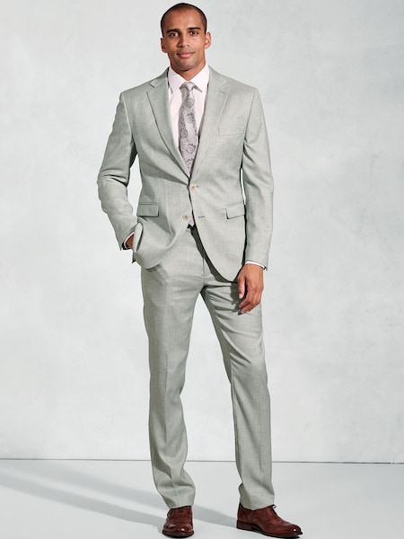 Brook Taverner Green Textured Occasion Suit Jacket (H41815) | £99