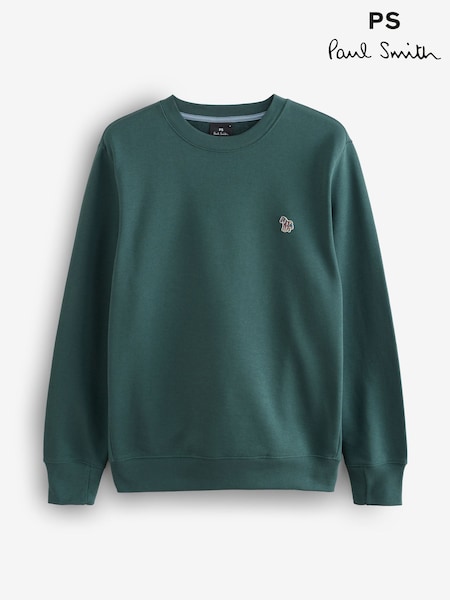 PS Paul Smith Regular Fit Logo Crew Neck Sweatshirt Jumper (H41822) | £125