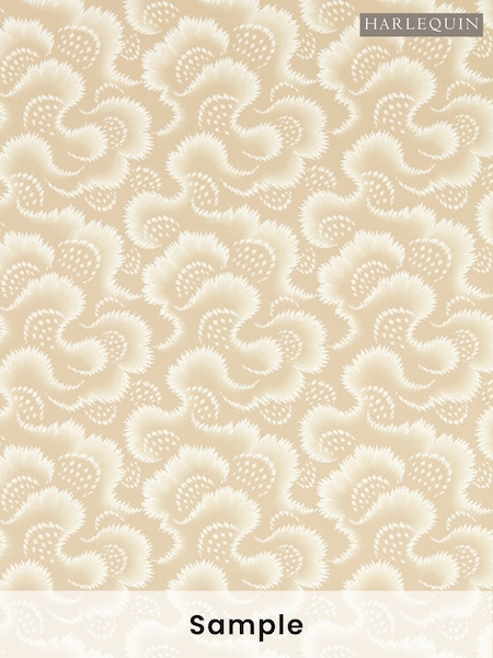 Harlequin Oatmeal Ludaix Pacific Holland A4 Wallpaper Sample (H41882) | £1