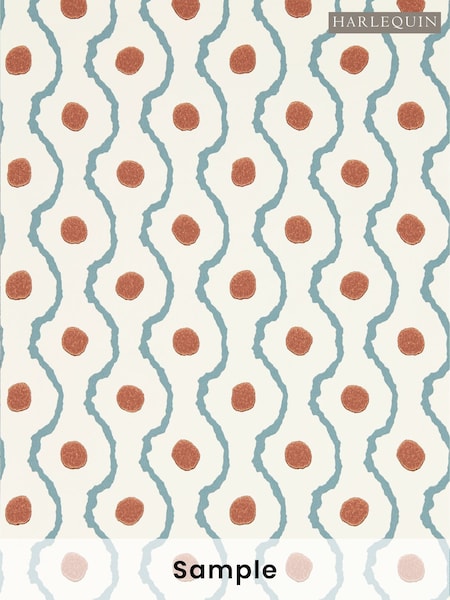 Harlequin PacificTerracotta Connor Chocolate Dusk Holland A4 Wallpaper Sample (H41890) | £1