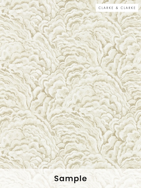 Clarke & Clarke Champagne Gold Lumino Exotica 2 A4 Wallpaper Sample (H41924) | £1