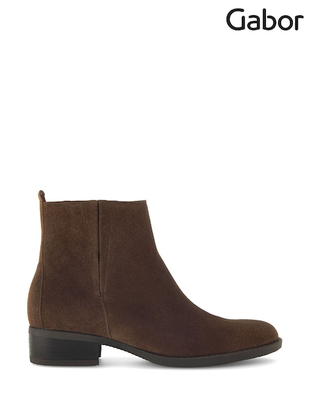 Gabor Gibside Whisky Suede Brown Boots (H41928) | £125
