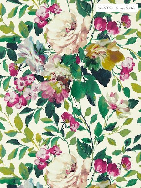 Clarke & Clarke Fuchsia Bloom Exotica 2 A4 Wallpaper Sample (H41941) | £1