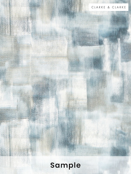 Clarke & Clarke Midnight Lavatus Expressions Performance A4 Wallpaper Sample (H41952) | £1