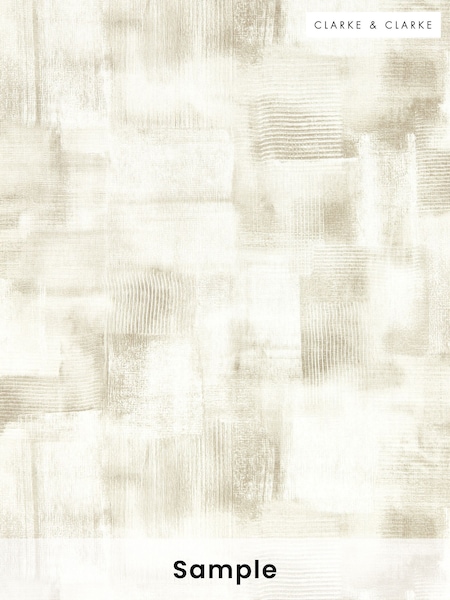 Clarke & Clarke Putty Lavatus Expressions Performance A4 Wallpaper Sample (H41956) | £1