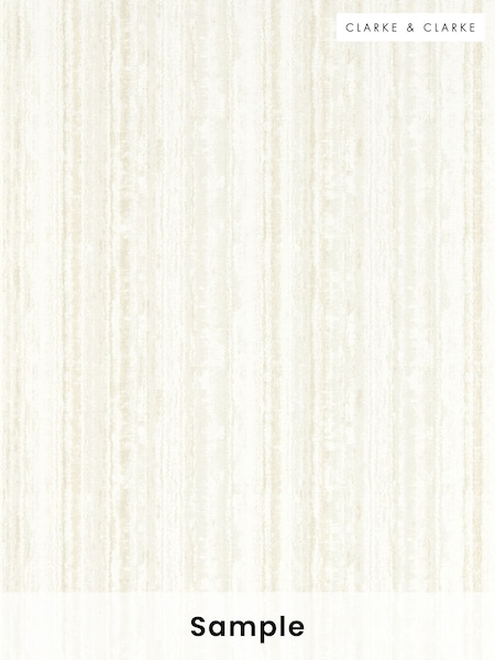 Clarke & Clarke Parchment Striatus Expressions Performance A4 Wallpaper Sample (H41961) | £1