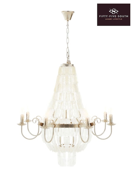 Fifty Five South White Elena Chandelier (H41996) | £780