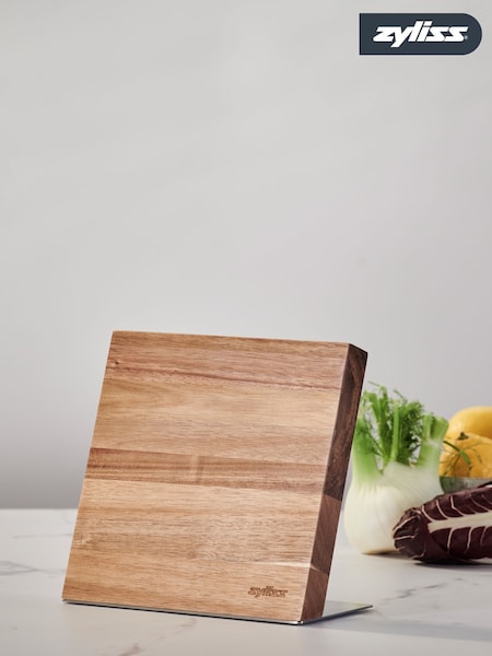 Zyliss Natural Acacia Comfort Pro Magnetic Knife Block (H42023) | £45