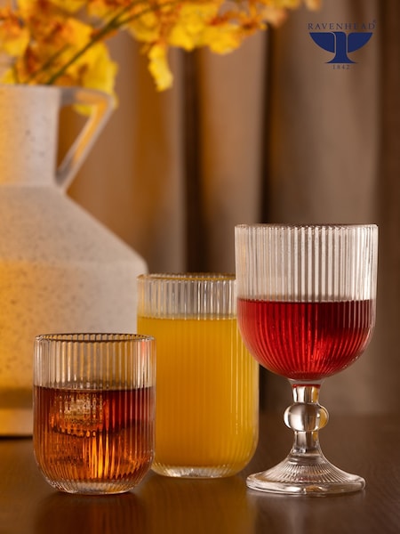 Ravenhead Set of 12 Clear Linea Glass (H42306) | £39