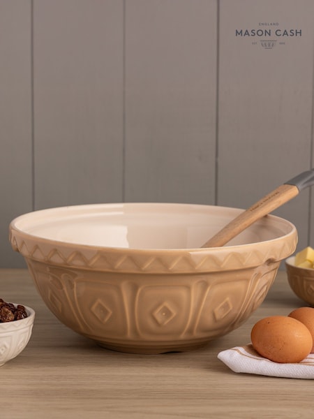 Mason Cash Brown Classic Cane Mixing Bowl & Measuring Cups (H42308) | £41