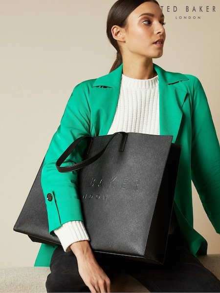 Ted Baker Black Sukicon Crosshatch East West Icon Bag (H42335) | £65