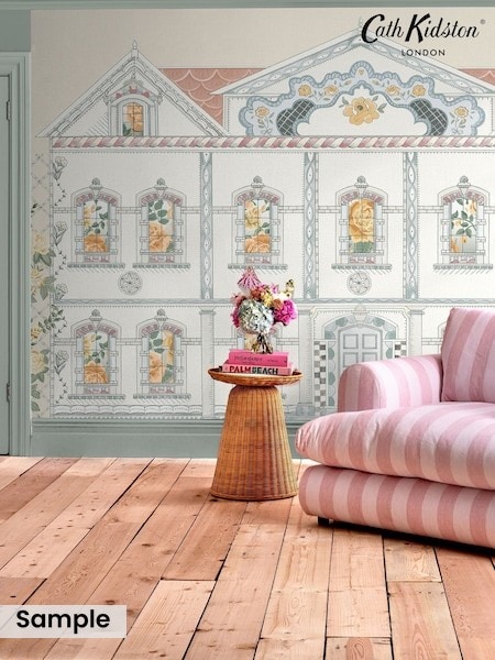 Cath Kidston Cream Doll House A4 Mural Sample (H42376) | £1