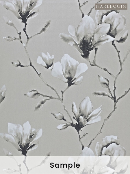 Harlequin Silver Lotus Idyllic A4 Wallpaper Sample (H42460) | £1
