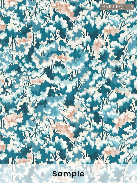 Harlequin Midnight Positano Cornflower Tree Tops Idyllic A4 Wallpaper Sample (H42465) | £1