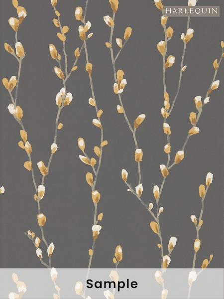 Harlequin Ochre Sepia Salice Idyllic A4 Wallpaper Sample (H42469) | £1