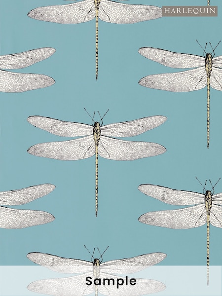Harlequin Cornflower First Light Honey Demoiselle Idyllic A4 Wallpaper Sample (H42471) | £1