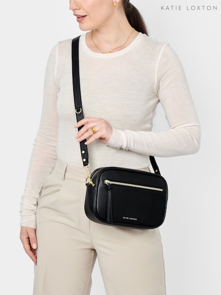Katie Loxton Black Hallie Cross-Body Bag (H42553) | £50