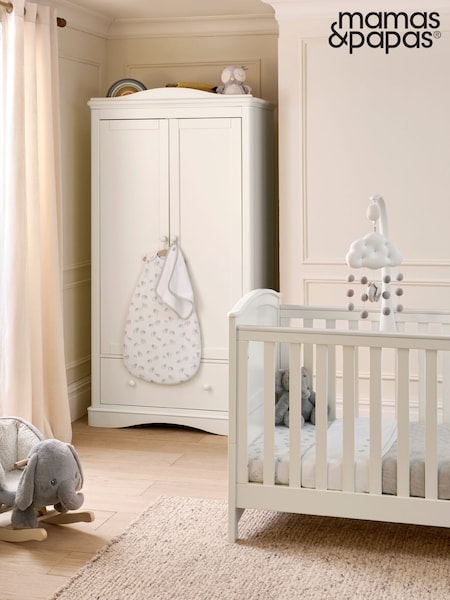 Mamas & Papas White Flyn Cot Bed (H42667) | £570
