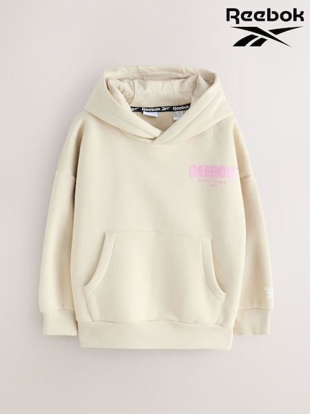 Reebok Girls Oversized Graphic Print Hoodie (H42702) | £20 - £26