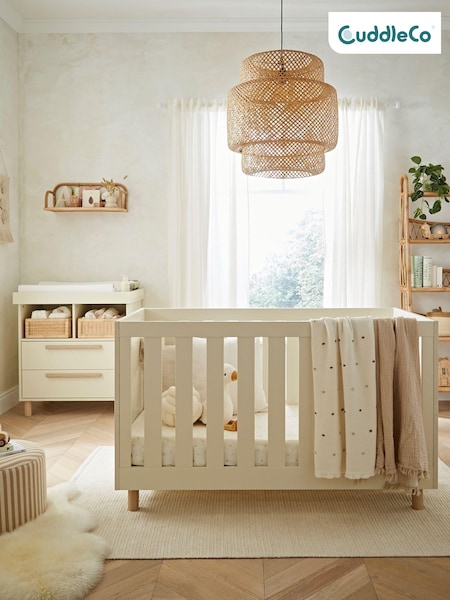 Cuddleco Cream Harper Nursery Furniture Set 2 Piece (H42703) | £650
