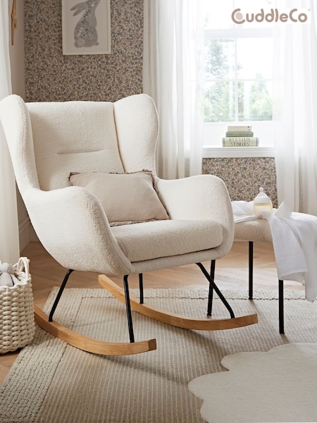 Cuddleco Off White Marley Nursing Chair and Footstool (H42708) | £280
