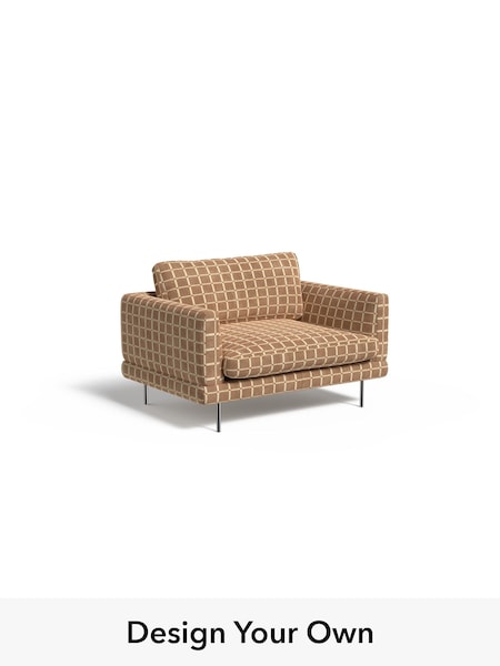 Cale Check/Dark Sand Natural Lugani By Made (H42943) | £1,025