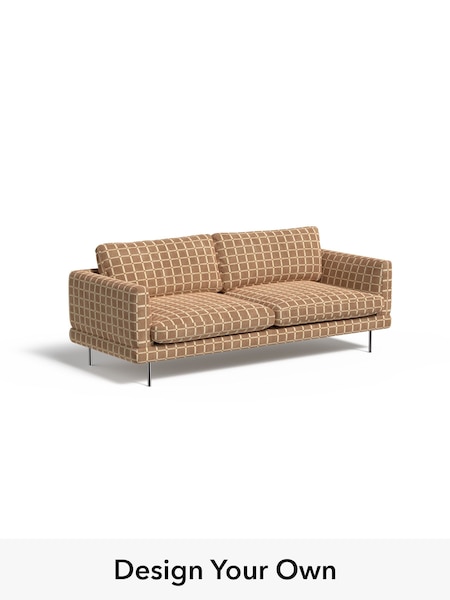 Cale Check/Dark Sand Natural Lugani By Made (H42943) | £1,375