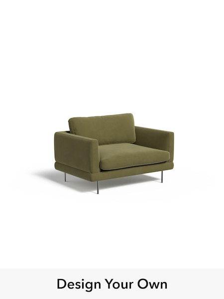 Matt Velvet Easy Clean/Fern Green Lugani By Made (H42959) | £950