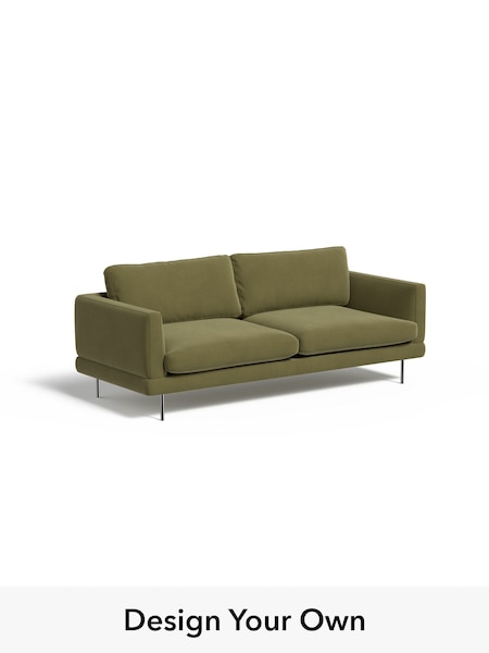 Matt Velvet Easy Clean/Fern Green Lugani By Made (H42959) | £1,299