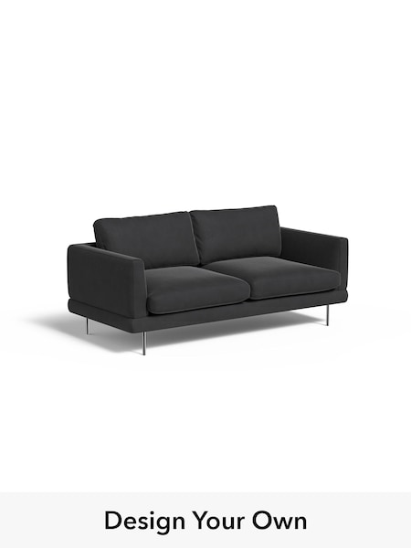 Matt Velvet Easy Clean/Charcoal Grey Lugani By Made (H42962) | £1,199