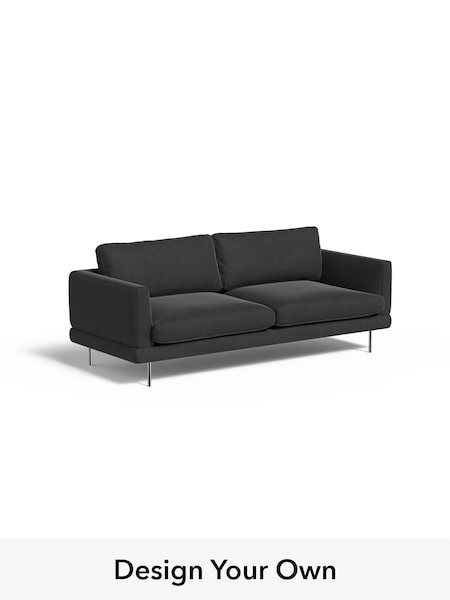 Matt Velvet Easy Clean/Charcoal Grey Lugani By Made (H42962) | £1,299
