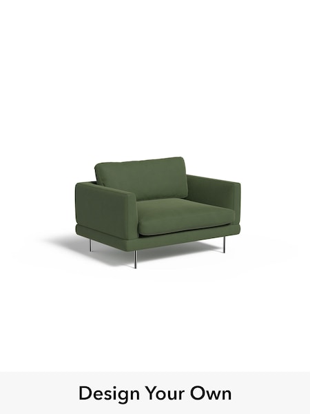 Matt Velvet Easy Clean/Grass Green Lugani By Made (H42966) | £950