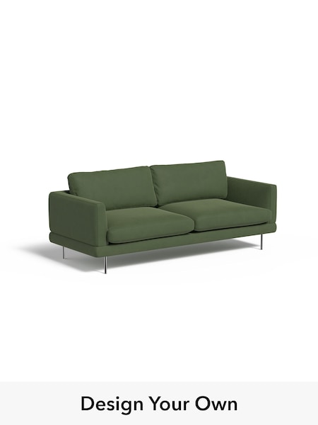 Matt Velvet Easy Clean/Grass Green Lugani By Made (H42966) | £1,299