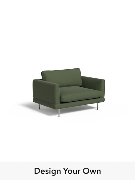 Made Weave/Dark Moss Green Lugani By Made (H42969) | £1,025