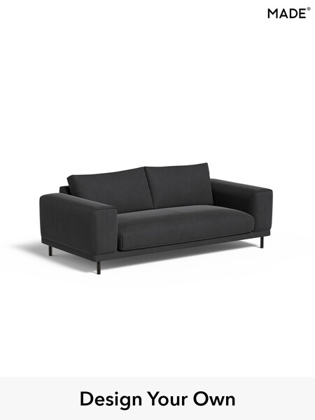 Matt Velvet Easy Clean/Charcoal Grey Odin By Made (H42977) | £999