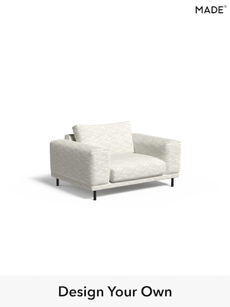 Textured Wave Boucle/Soft White Odin By Made (H42988) | £950