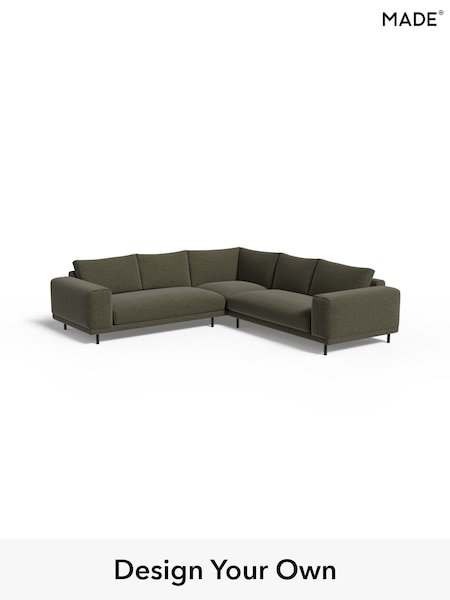 Soft Touch Boucle/Forest Green Odin By Made (H42989) | £2,499