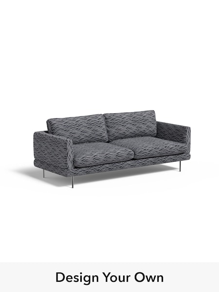 Textured Wave Boucle/Dark Ink Blue Lugani By Made (H42990) | £1,450
