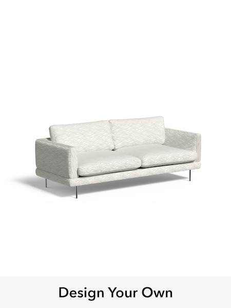 Textured Wave Boucle/Soft White Lugani By Made (H42991) | £1,450