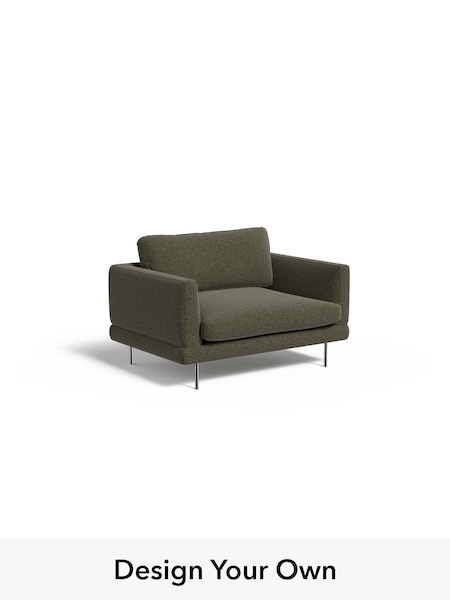 Soft Touch Boucle/Forest Green Lugani By Made (H42994) | £950